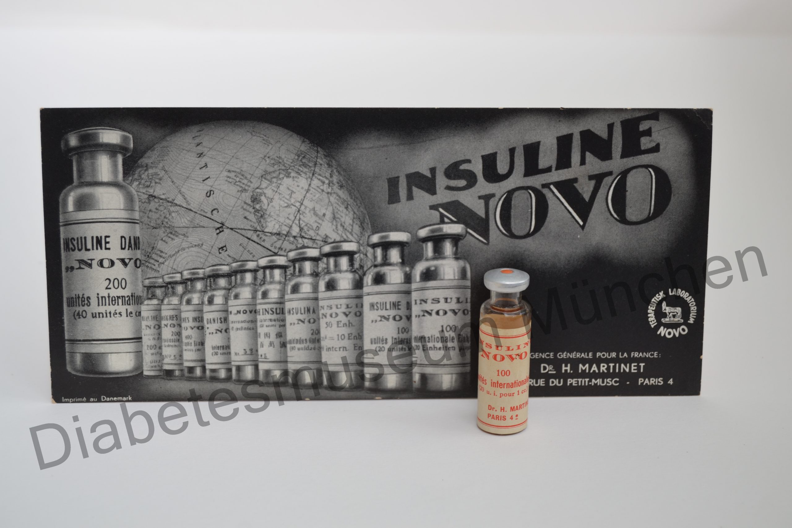 Insulinwerbung um 1930 Novo