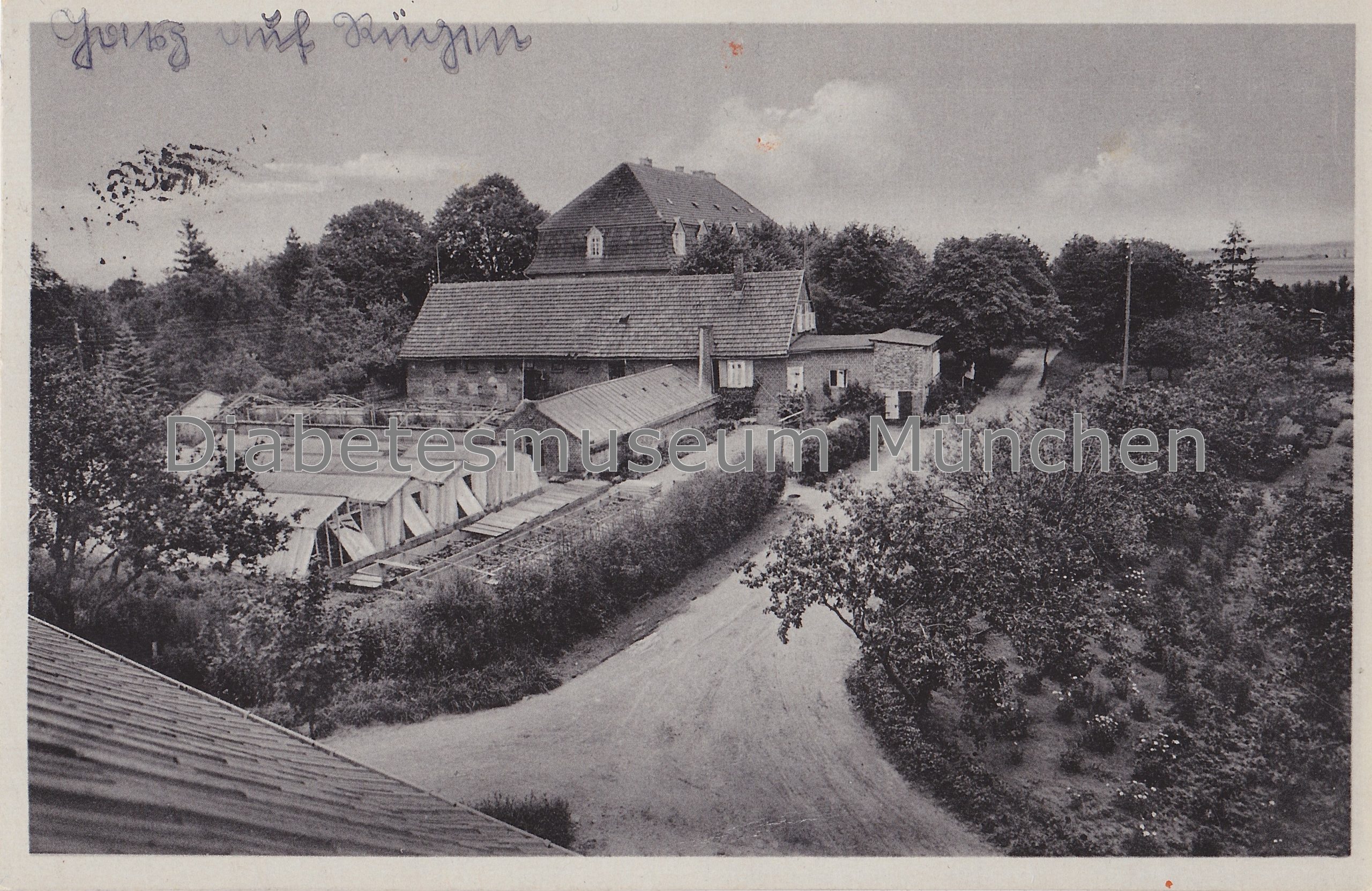Postkarte Gärtnerei in Garz auf Rügen